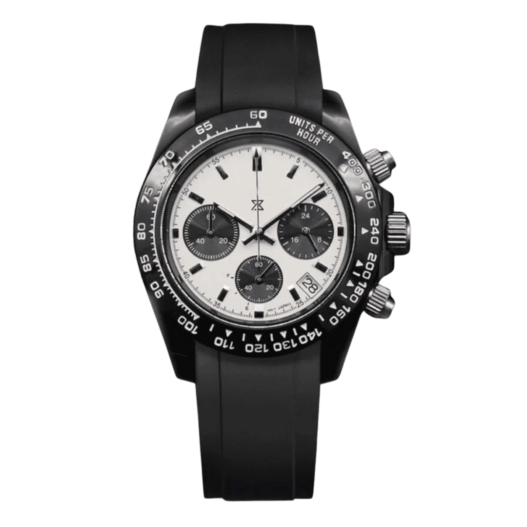 SEIKONA MOD Daytona All Black Speed Timer Panda — view 1