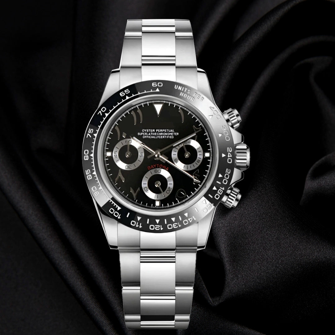 SEIKONA MOD Daytona Arabic Black Racer — view 2