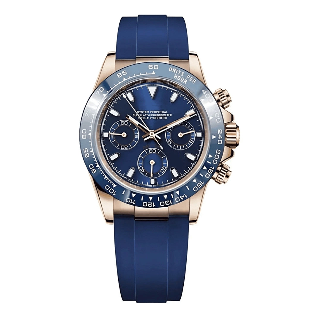 SEIKONA MOD Daytona RG Blue-Silicone — view 1