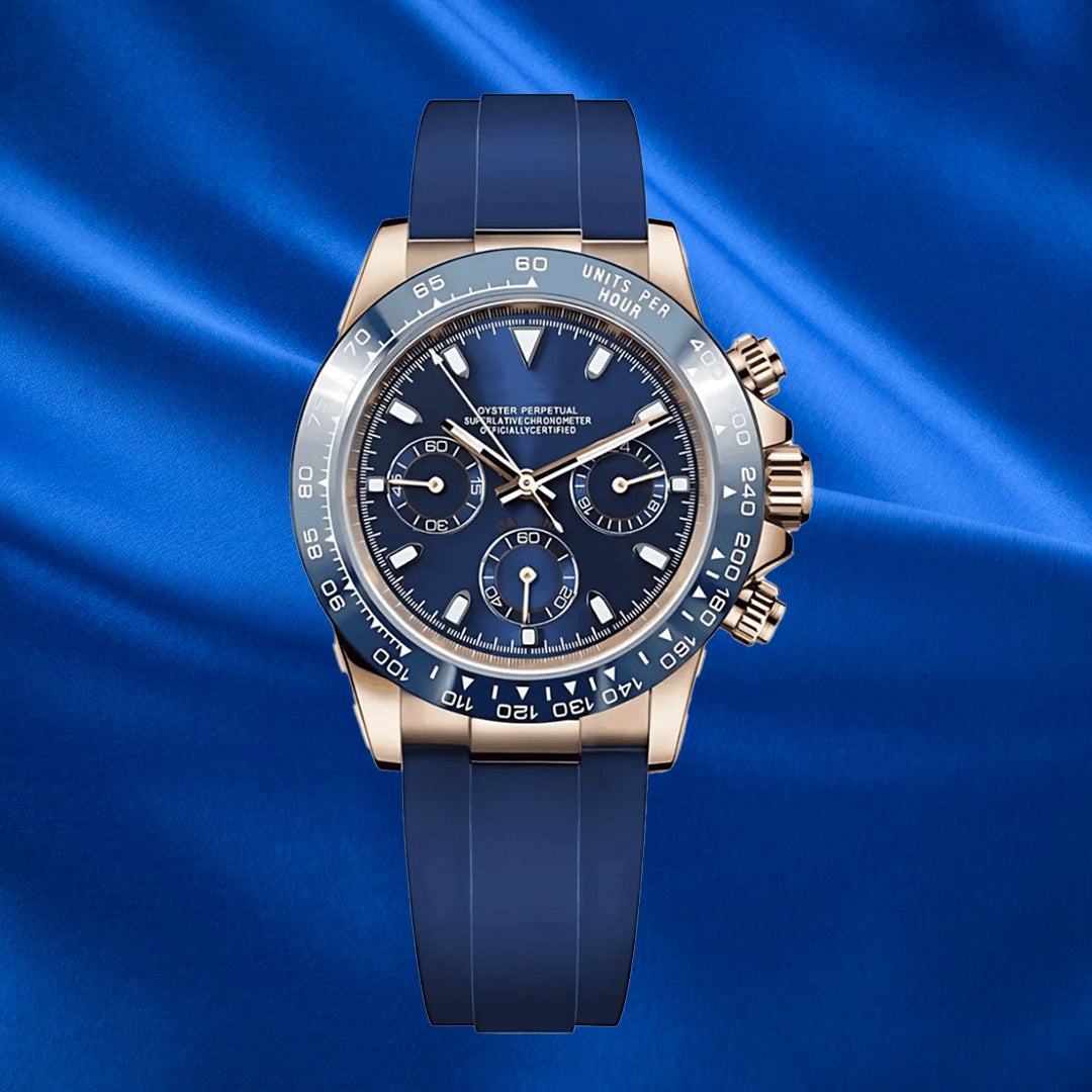 SEIKONA MOD Daytona RG Blue-Silicone — view 2