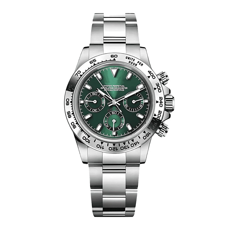 SEIKONA MOD Daytona Silver Green — view 1