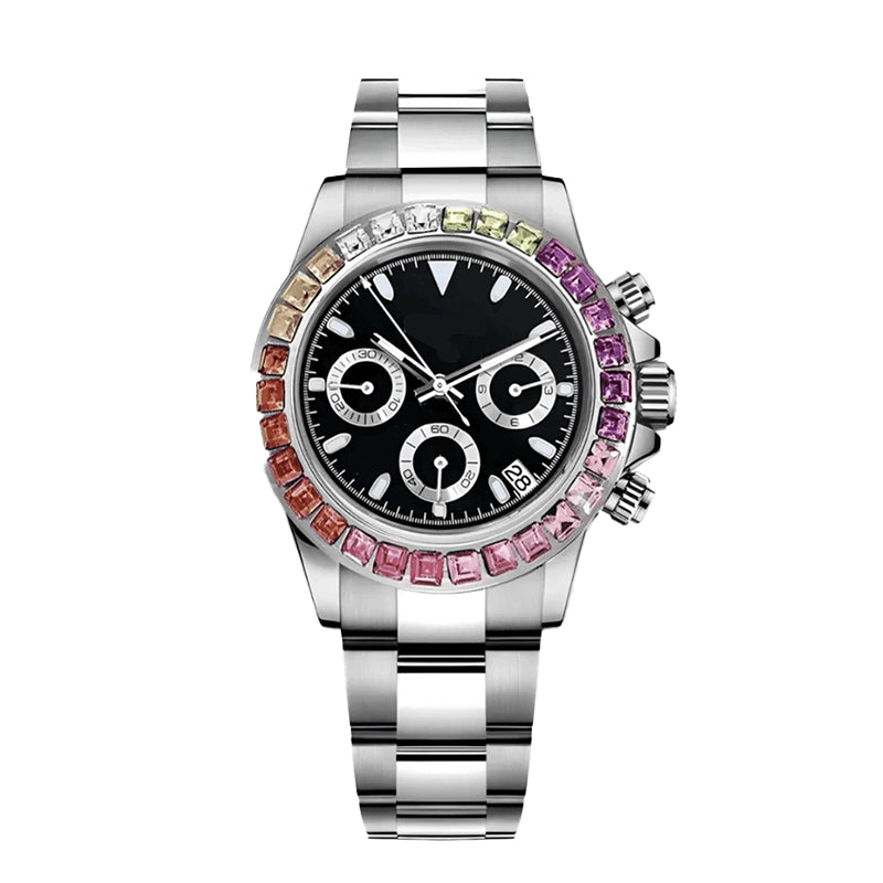 SEIKONA MOD Daytona Silver-Rainbow — view 1