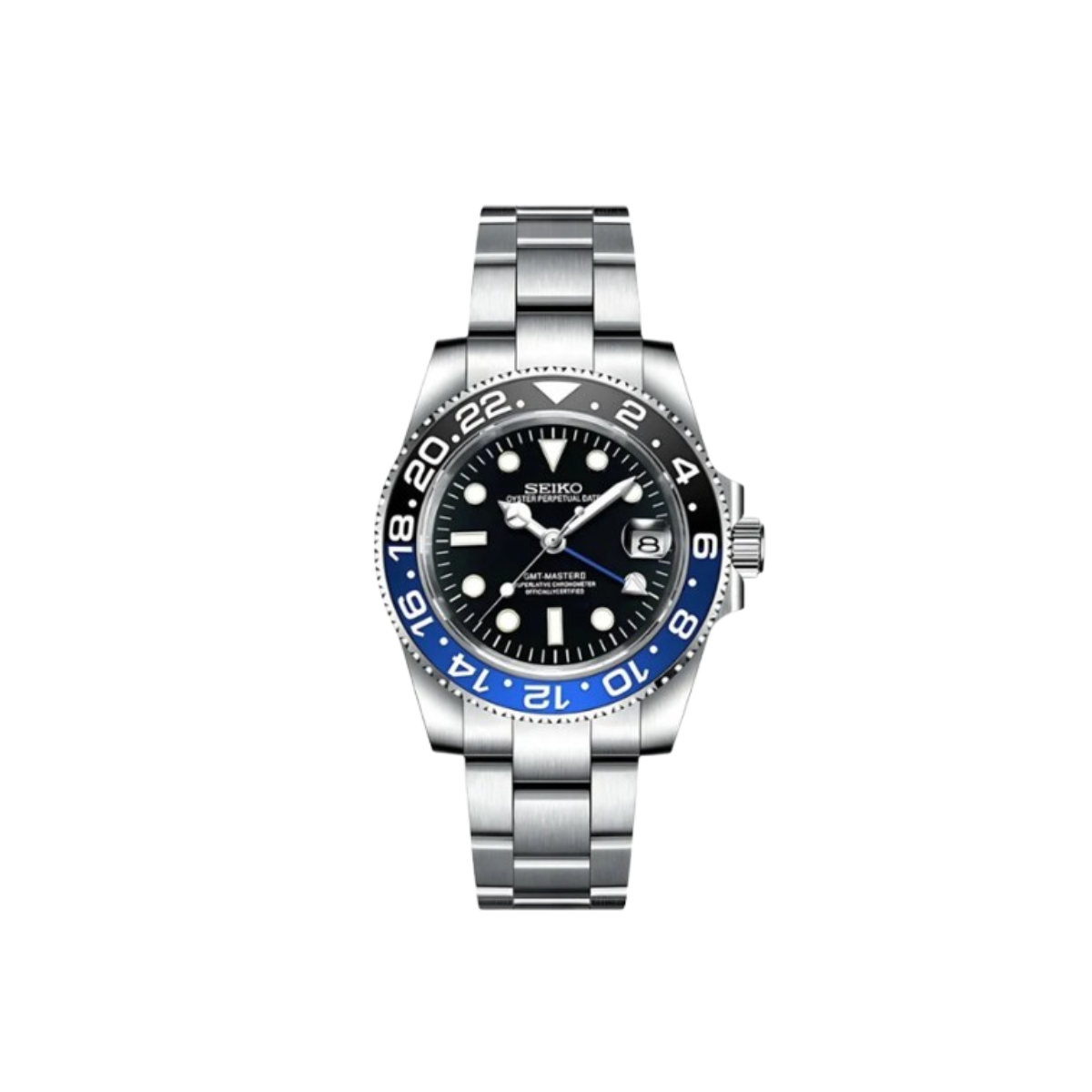 Seiko mod Batman GMT Master II