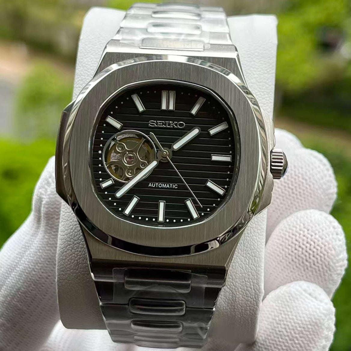Nautiko | (Open Heart) Silver-Black — Detail 1