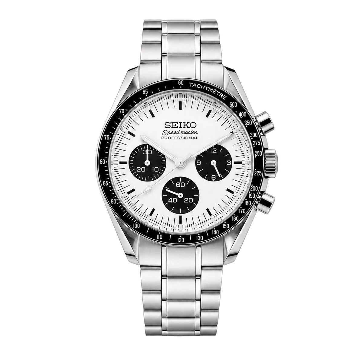 Seikmoon | Moonwatch-White — Front view