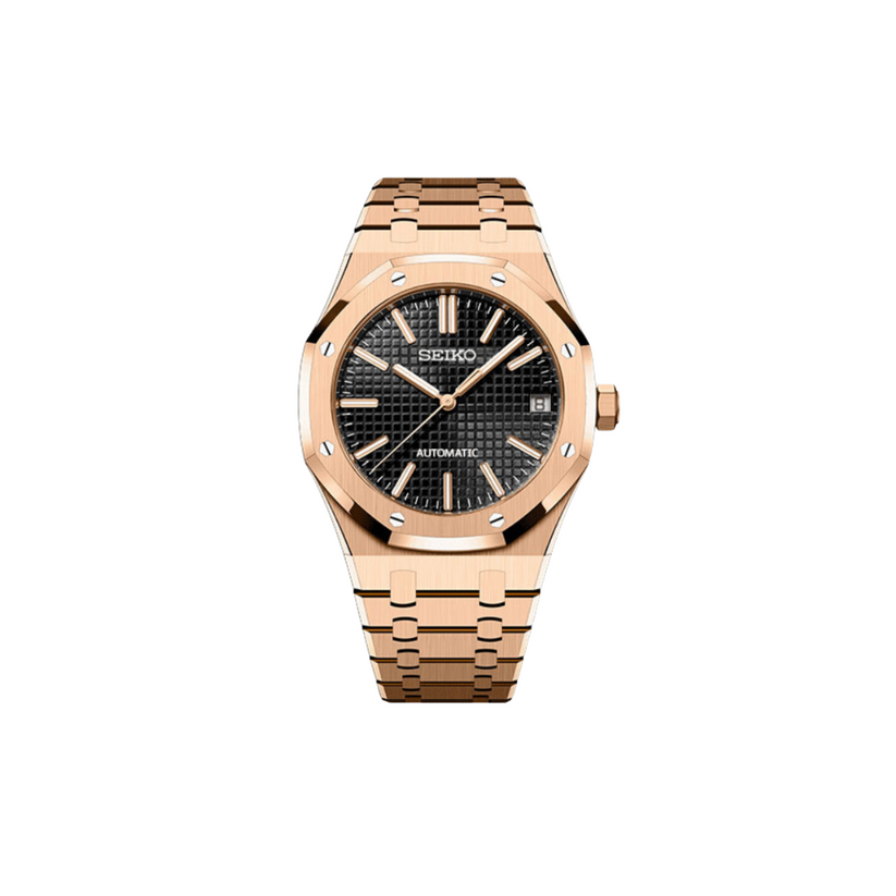 SEIKO MOD ROYAL OAK BRONZE MEN'S WATCH