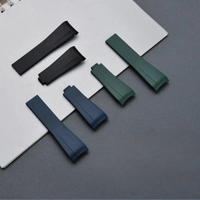 Rubber strap - folding clasp