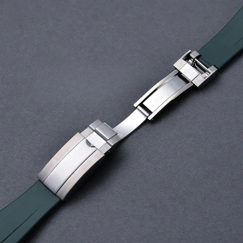 Rubber strap - folding clasp