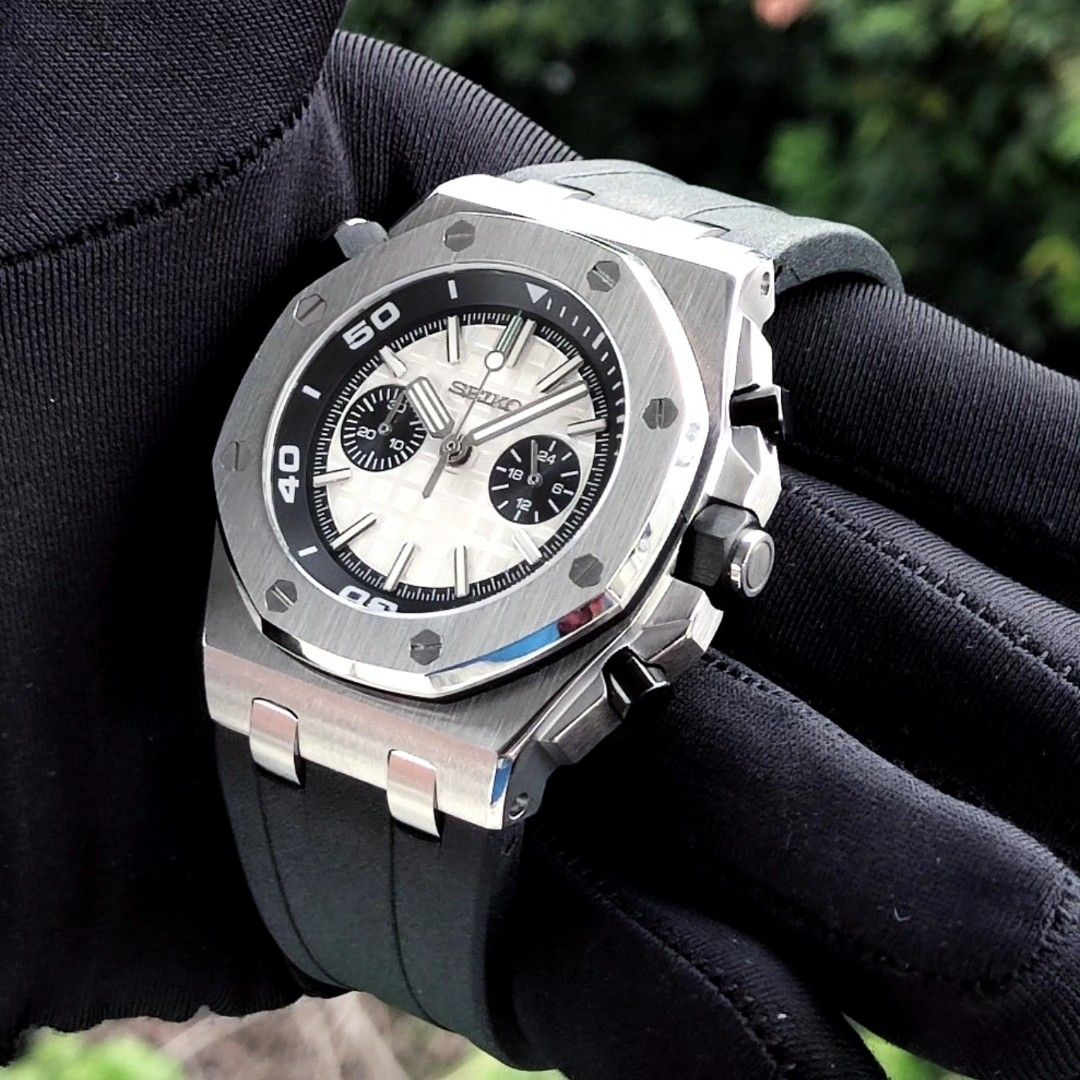 ROYAL OFFSHORE STEEL CHRONO WHITE PANDA