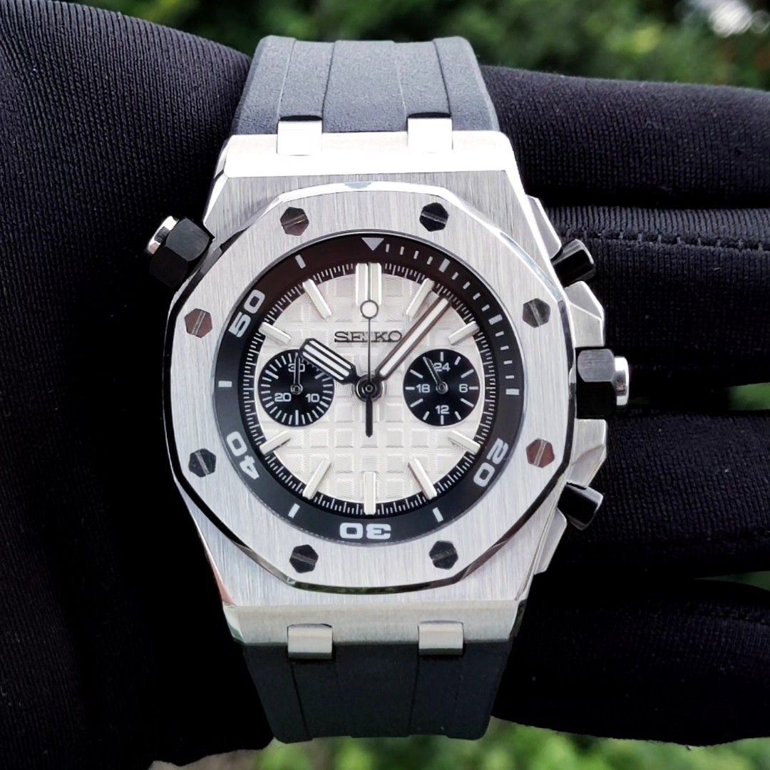 ROYAL OFFSHORE STEEL CHRONO WHITE PANDA
