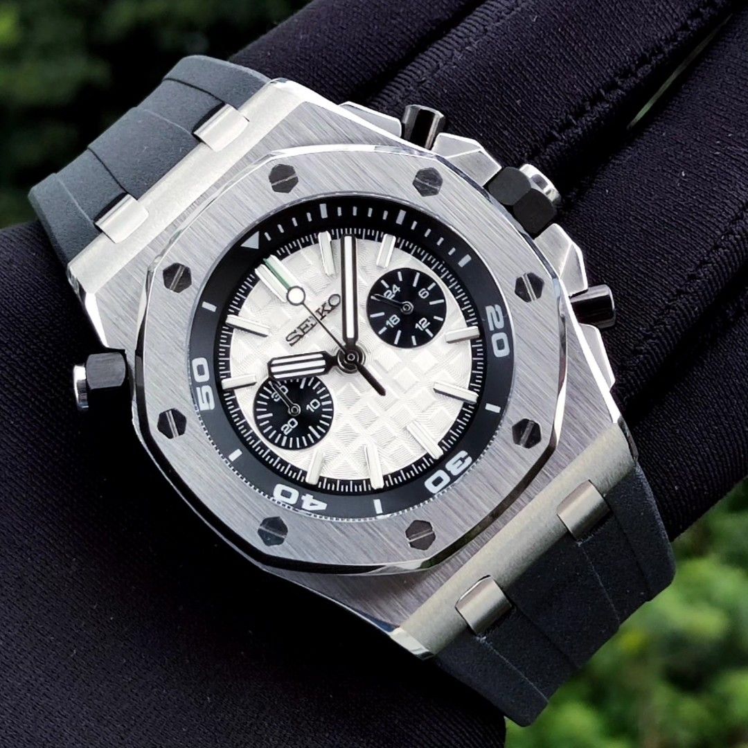 ROYAL OFFSHORE STEEL CHRONO WHITE PANDA