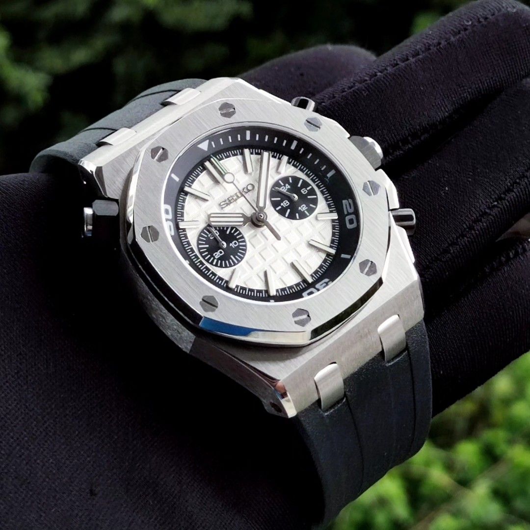 ROYAL OFFSHORE STEEL CHRONO WHITE PANDA