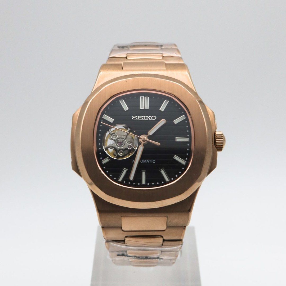 NAUTILUS OPEN HEART ROSE BLACK