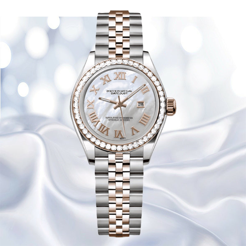 SEIKJUST MOD Lady Two-Tone Roman Pearl Iced — view 2