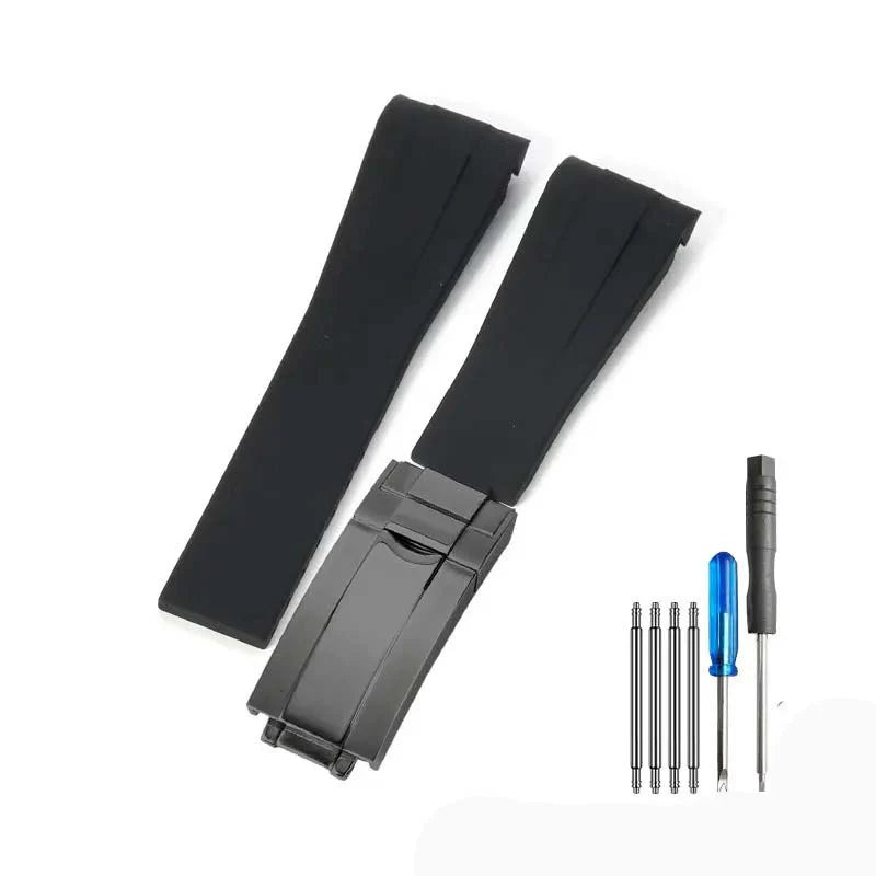 Rubber strap - folding clasp
