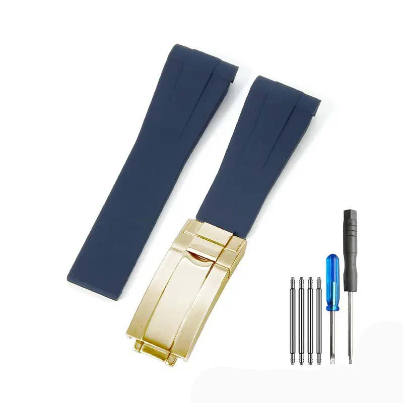 Rubber strap - folding clasp