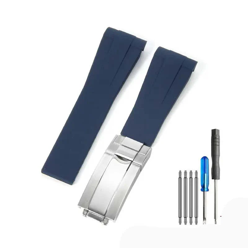 Rubber strap - folding clasp