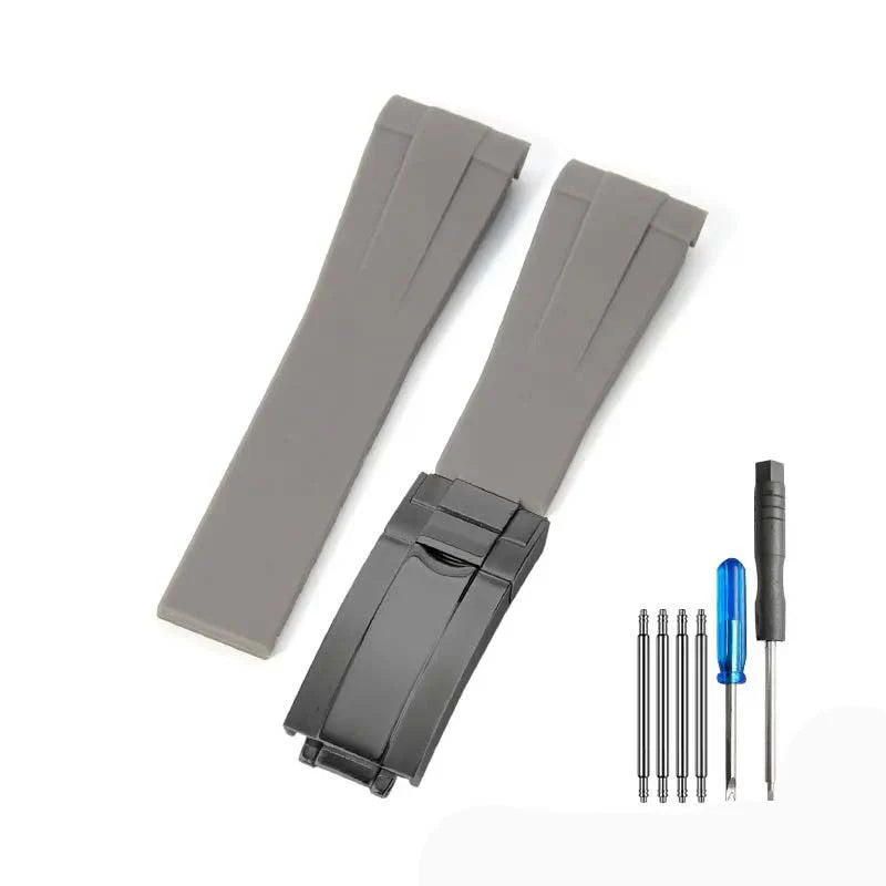 Rubber strap - folding clasp
