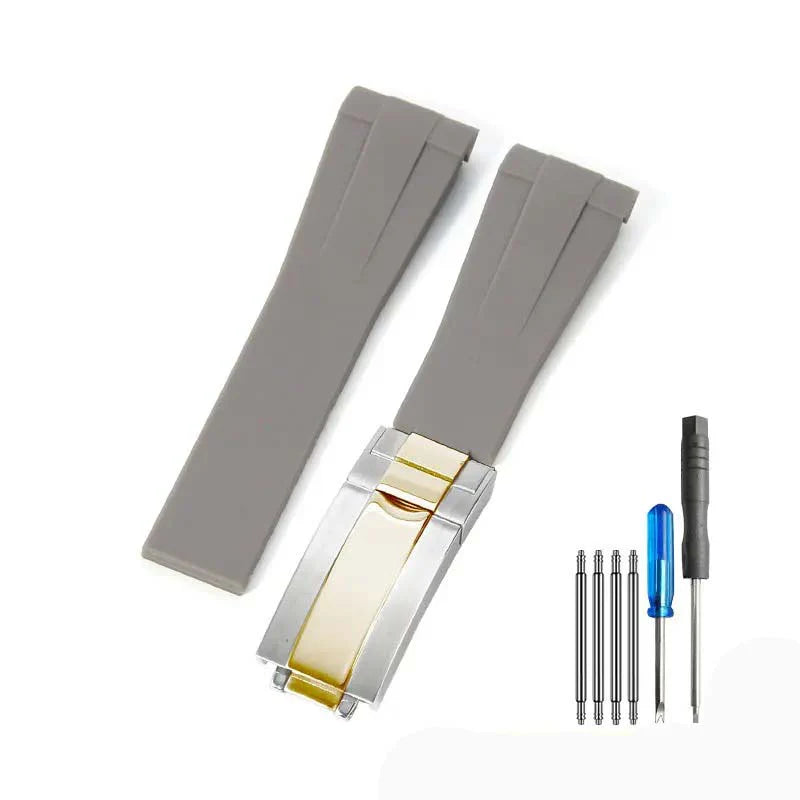 Rubber strap - folding clasp