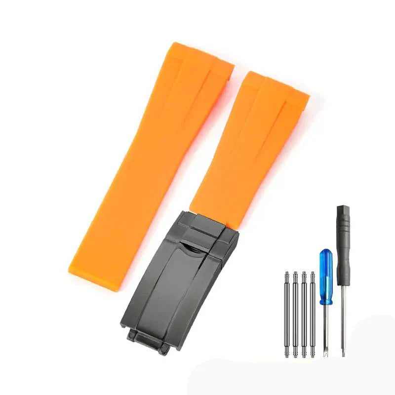 Rubber strap - folding clasp