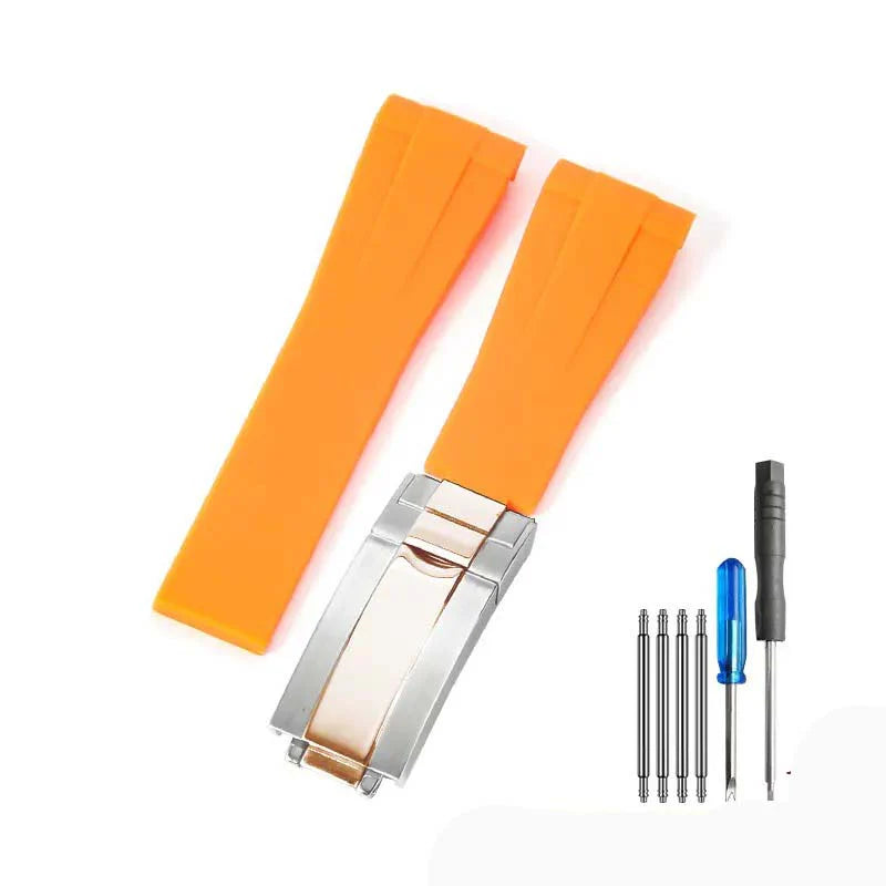Rubber strap - folding clasp