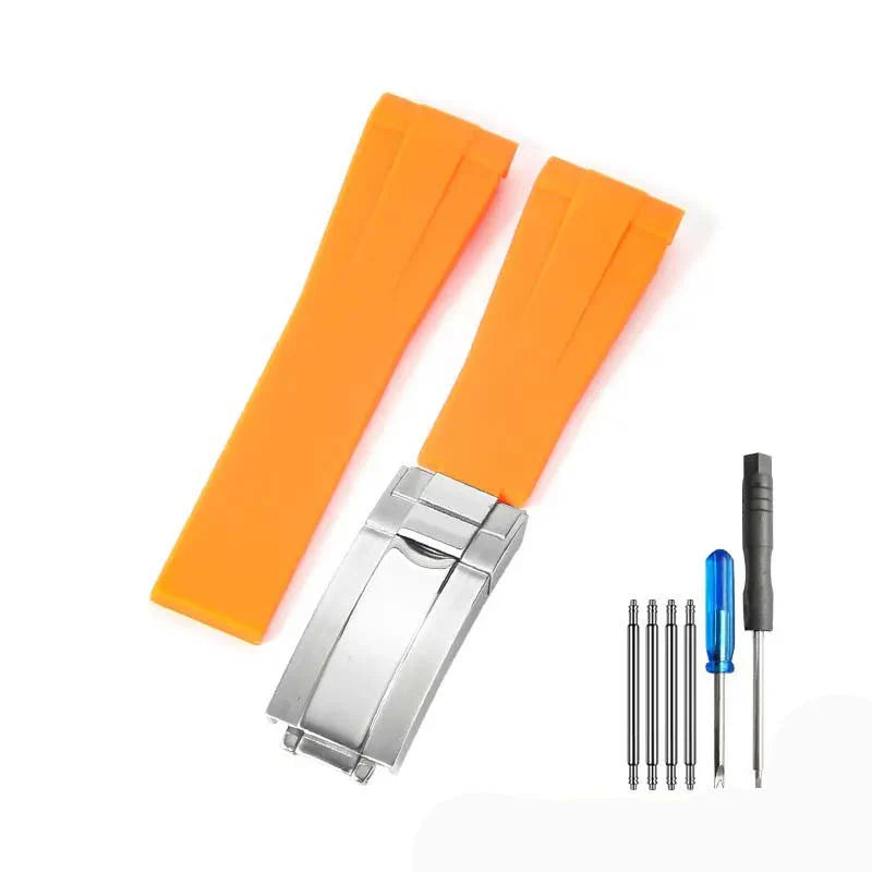 Rubber strap - folding clasp