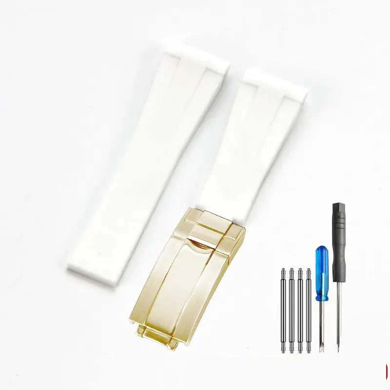 Rubber strap - folding clasp