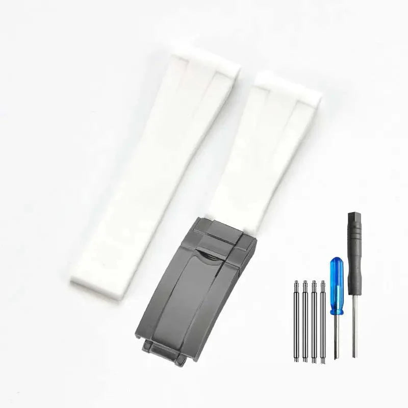 Rubber strap - folding clasp