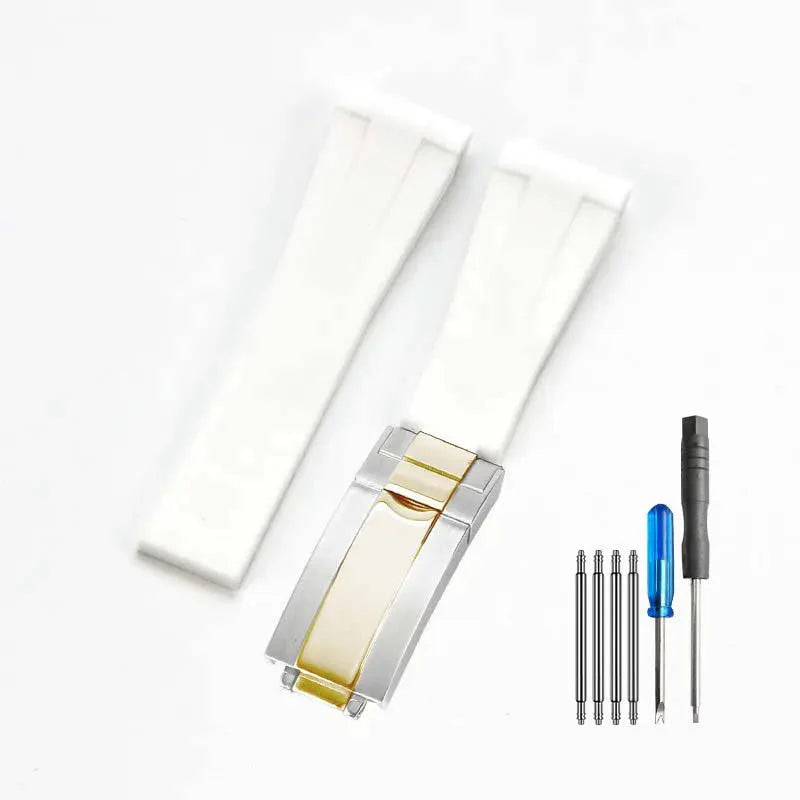 Rubber strap - folding clasp