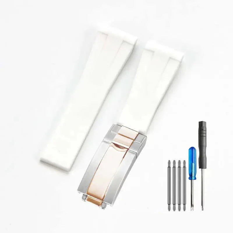 Rubber strap - folding clasp