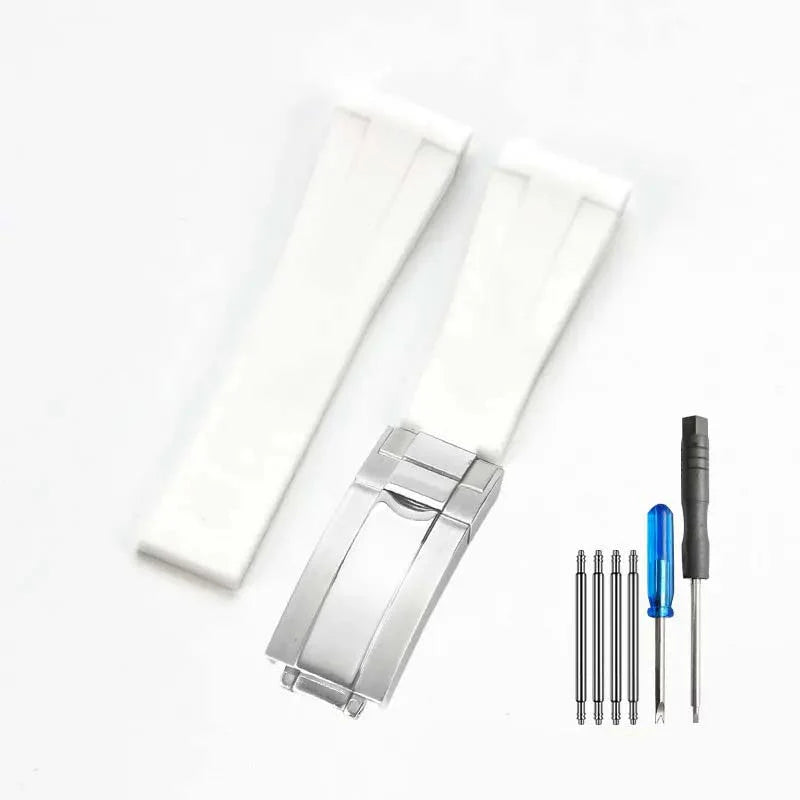 Rubber strap - folding clasp